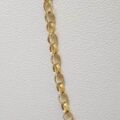 Large Oval Link Belcher or Rolo Chain in 9ct Gold, 20 inches.