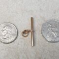 Simple T Bar Fob Pendant in 9ct Rose Gold