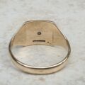 Diamond Set Signet Ring in 9ct Gold, a UK U or a US 10 1/2
