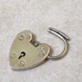 Reserved – Plain Heart Padlock in Sterling Silver