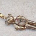 Articulated Teddy Bear Pendant in 9ct Gold