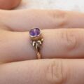 Blue John Doublet Ring in 9ct Gold,  a UK M 1/2 or a US 6 3/4.