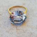 Huge Synthetic Spinel Ring in 9ct Gold.