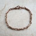 Fancy Twisted Link Bracelet in 9ct Rose Gold