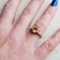 Citrine Ring in 9ct Gold,  a UK N or a US 6 3/4.