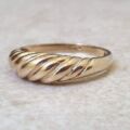 Graduating Dome Ring in 9ct gold, a UK L or a US 5 3/4