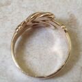 Double Lovers Knot Ring in 9ct Gold, a UK Q 1/2 or a US 8 1/2