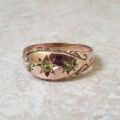 Peridot Gypsy Ring in 9ct Rose Gold,  a UK L 1/2 or a US 6.