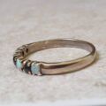Opal and Sapphire Band ring in 9ct Gold.