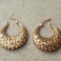 Gypsy Creole Hoop Earrings in 9ct Gold