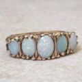 Five Stone Opal Ring in 9ct Gold.
