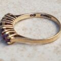 Vibrant Amethyst Stackable Ring in 9ct Gold, a UK O or a US 7 1/2.