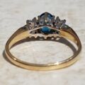 Sale – London Blue Topaz and Diamond Ring in 9ct Gold, a UK N 1/2 or a US 7 1/4.