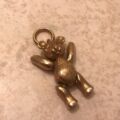 Articulated Teddy Bear Pendant In 9ct gold