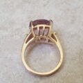 Pale Amethyst and White Topaz Ring in 9ct Gold, a UK K 1/2 or a US 5 3/4