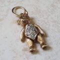 Small Gemset Vintage Teddy Bear in 9ct Gold
