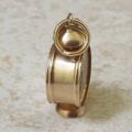Alarm Clock Charm Pendant in 9ct Gold.
