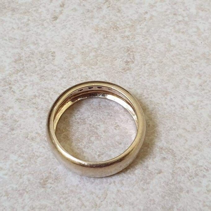 Sapphire Set Wide band in 9ct Gold.