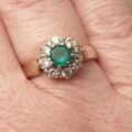 Chrysoprase Dress Ring in 9ct Gold.