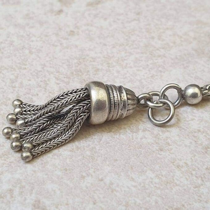 Antique Albertina Watch Chain with Tassle