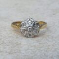 Diamond Set Daisy Cluster Ring in 18ct Gold