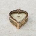 Delightful Floating Diamond Heart Pendant in 9ct Gold