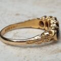 Five Stone Graduating Ring in 9ct Gold,  a UK R or a US 9.
