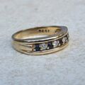 Sapphire & Diamond Ring in 9ct Gold, a UK