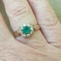 Chrysoprase Dress Ring in 9ct Gold.