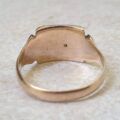 Two Tone Signet Ring in 9ct Gold, a UK Q 1/2 or a US 8 1/2