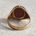 Goldstone Signet Ring in 9ct Gold.