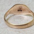 Simple Plain Signet Ring in 9ct Gold.