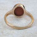 Cabochon Goldstone Signet Ring in 9ct Gold,  a UK N 1/2 or a US 7 1/4.