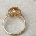 Citrine Solitaire Ring in 9ct Gold, a UK O or a US 7 1/2.
