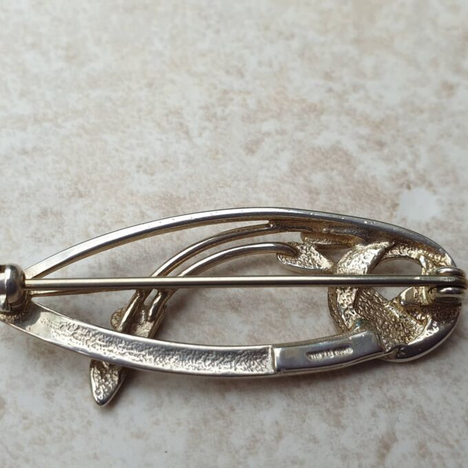 Rennie Mackintosh inspired Silver Rose Brooch by Designer Ola Gorie ...