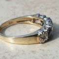 Sapphire and Diamond Ring in 9ct Gold, a UK K 1/2 or a US 5 3/4