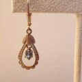 Topaz Dangle Drop Earrings in 9ct Gold