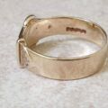 Simple Buckle Ring in 9ct Gold, a UK Q or a US 8 1/2