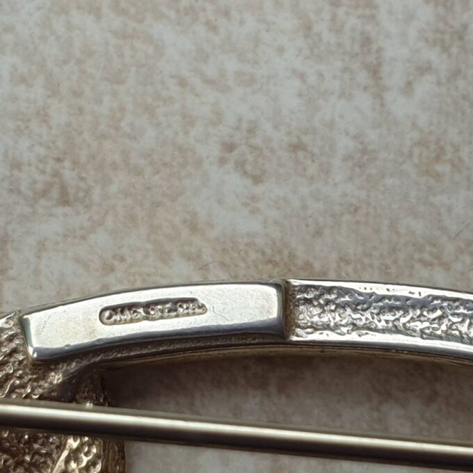 Rennie Mackintosh inspired Silver Rose Brooch by Designer Ola Gorie, OMG