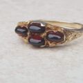 Garnet Cabochon Ring in 9ct Gold,  a UK N 1/2 or a US 7.