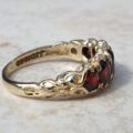 Five Stone Garnet Ring in 9ct Gold,  a UK M or a US 6.