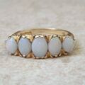 Graduating Five Stone Opal Ring in 9ct Gold, a UK O or a US 7 1/4