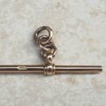 Plain T Bar Pendant Fob in 9ct Rose Gold