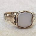 Antique Shield Ring in 9ct Gold, a UK L or a US 6 1/4