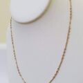 Antique Fancy Link Paperclip Chain Necklace in 9ct Gold, 18 inches.
