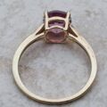 Pink Sapphire Ring in 9ct Gold, a UK R or a US 9.