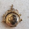 Spinning Locket Fob Pendant in 9ct Gold