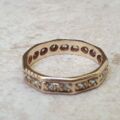 Reserved – Quartz Full Eternity Ring in 9ct Gold.