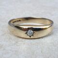 Diamond Solitaire Ring in 9ct Gold,  a UK P or a US 7 3/4 – 8.