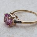 Pink Sapphire Ring in 9ct Gold, a UK R or a US 9.